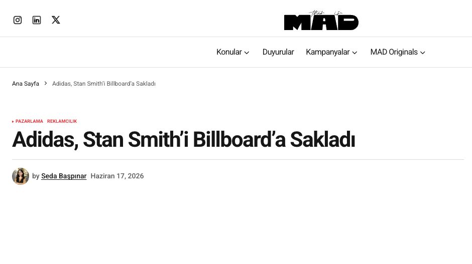 Article screenshot — MAD